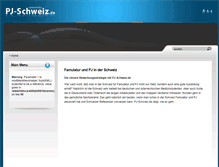 Tablet Screenshot of pj-schweiz.de